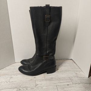 Cole Haan tall boots black leather size 6